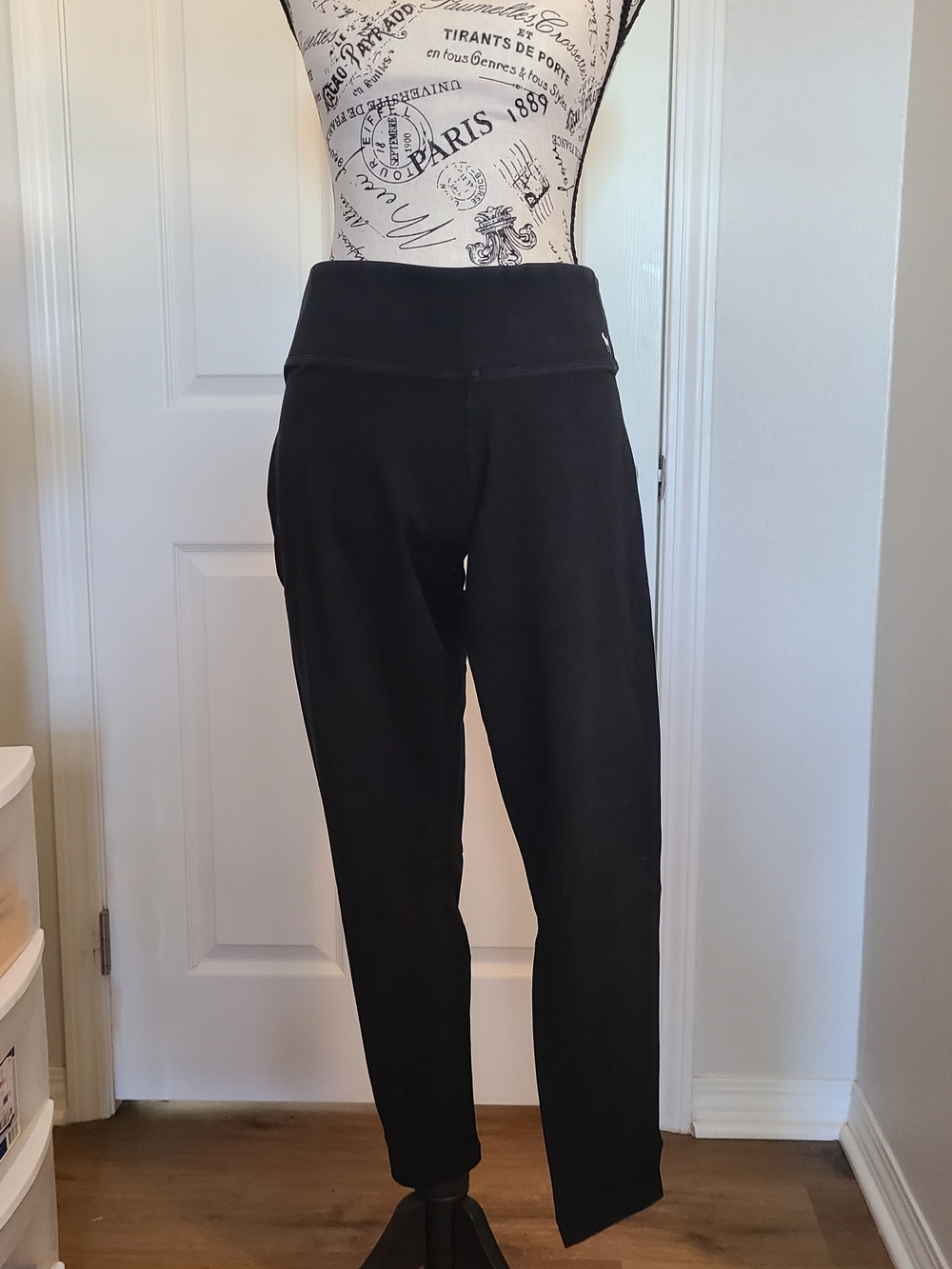 Victoria's Secret Black High-Waist Track Pants